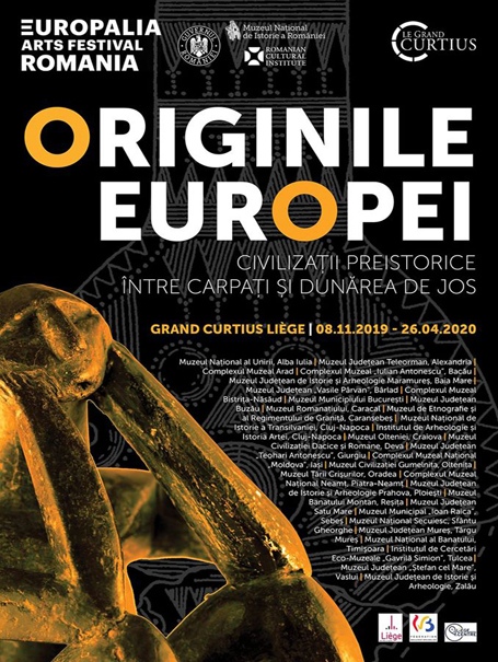 Piese din colecţia MCDR prezente în expoziţia „ORIGINILE EUROPEI. CIVILIZAŢII PREISTORICE ÎNTRE CARPAŢI ŞI DUNĂREA DE JOS“ deschisă la Muzeul Grand Curtius din Liège, Belgia